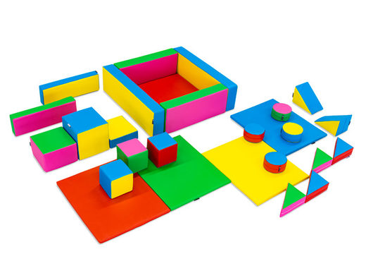 Zestaw zabaw XL w standardowym stylu z kolorowymi klockami do zabawy